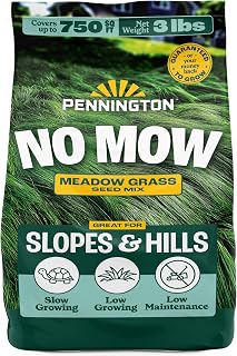 Pennington No Mow Mix, Fescue Grass Seed, Grass Seeds for Lawn, 3 lb | Grows to 12 inches, Tall Fescue Grass Seed, for Slopes, Hills, Erosion-Prone Areas, Bermuda Grass Seeds for Lawn