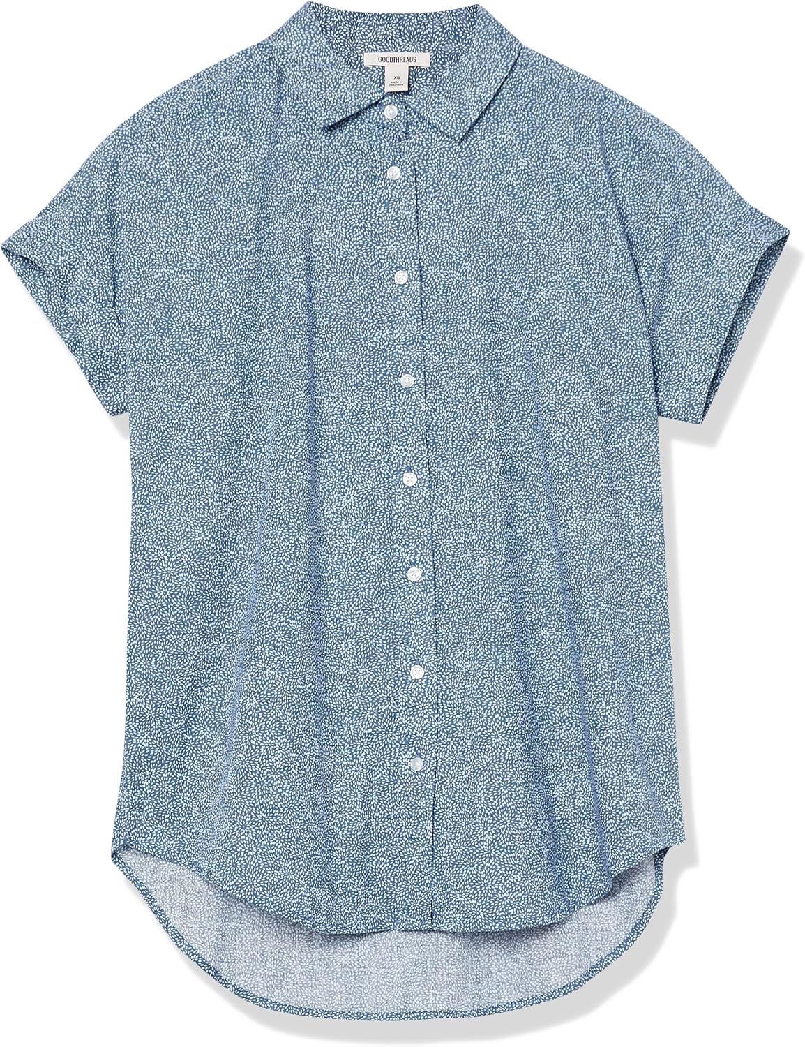 Goodthreads Women's Washed Cotton Short-Sleeve Shirt