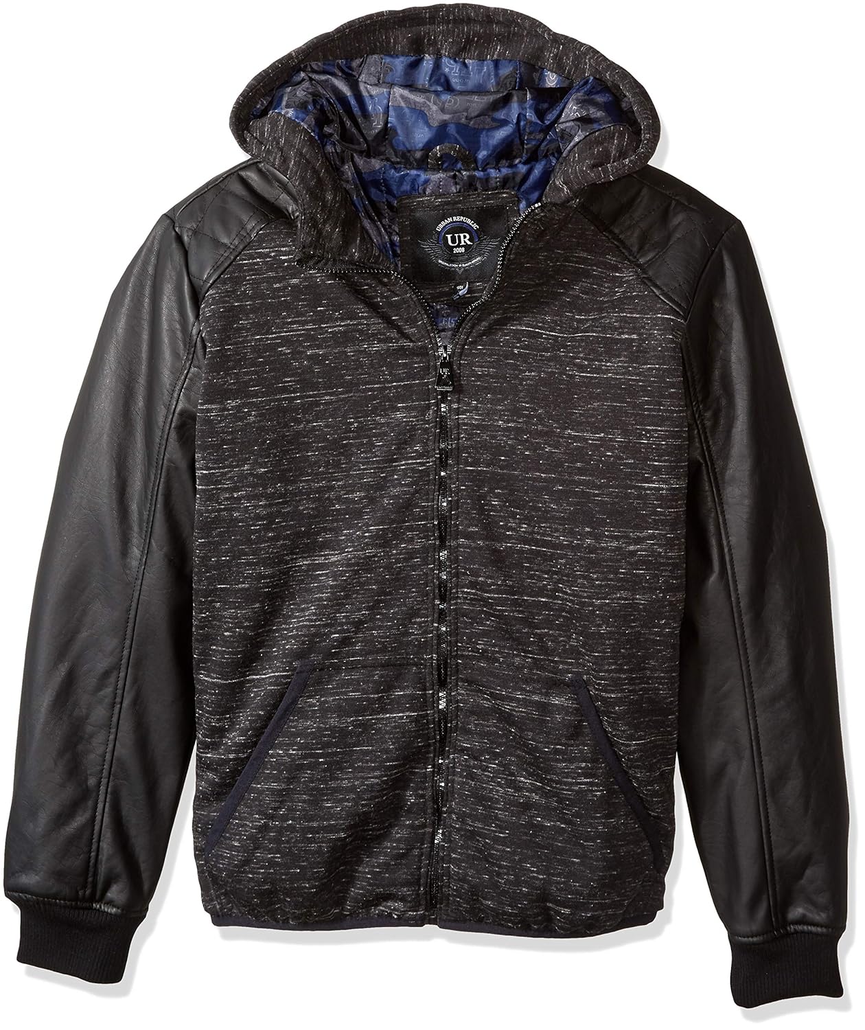 URBAN REPUBLIC Mens Melange Jersey Jacket