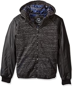 URBAN REPUBLIC Mens Melange Jersey Jacket