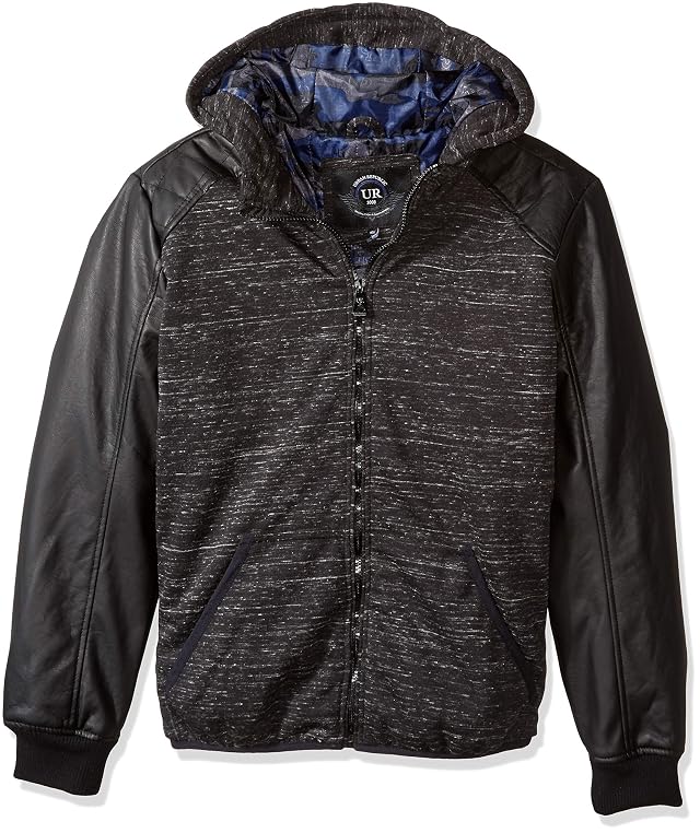 URBAN REPUBLIC Mens Melange Jersey Jacket
