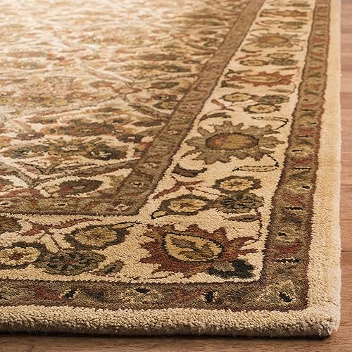 Miniatura 3 de SAFAVIEH Antiquity Collection AT51C - Alfombra de pasillo de lana tradicional oriental prémium hecha a mano, 2 pies 3 pulgadas x 8 pies, color dorado