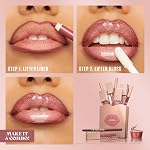 Maybelline Lifter Lip Liner, Long-Lasting, Smooth Glide Application, Hyaluronic Acid, Rosy Nude, Out of Line, 1.2 g