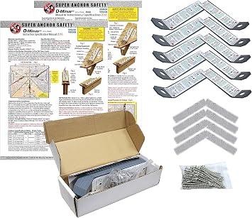 1075 D- Minus Roof Anchor 10 Pack with Fasteners & Flashing