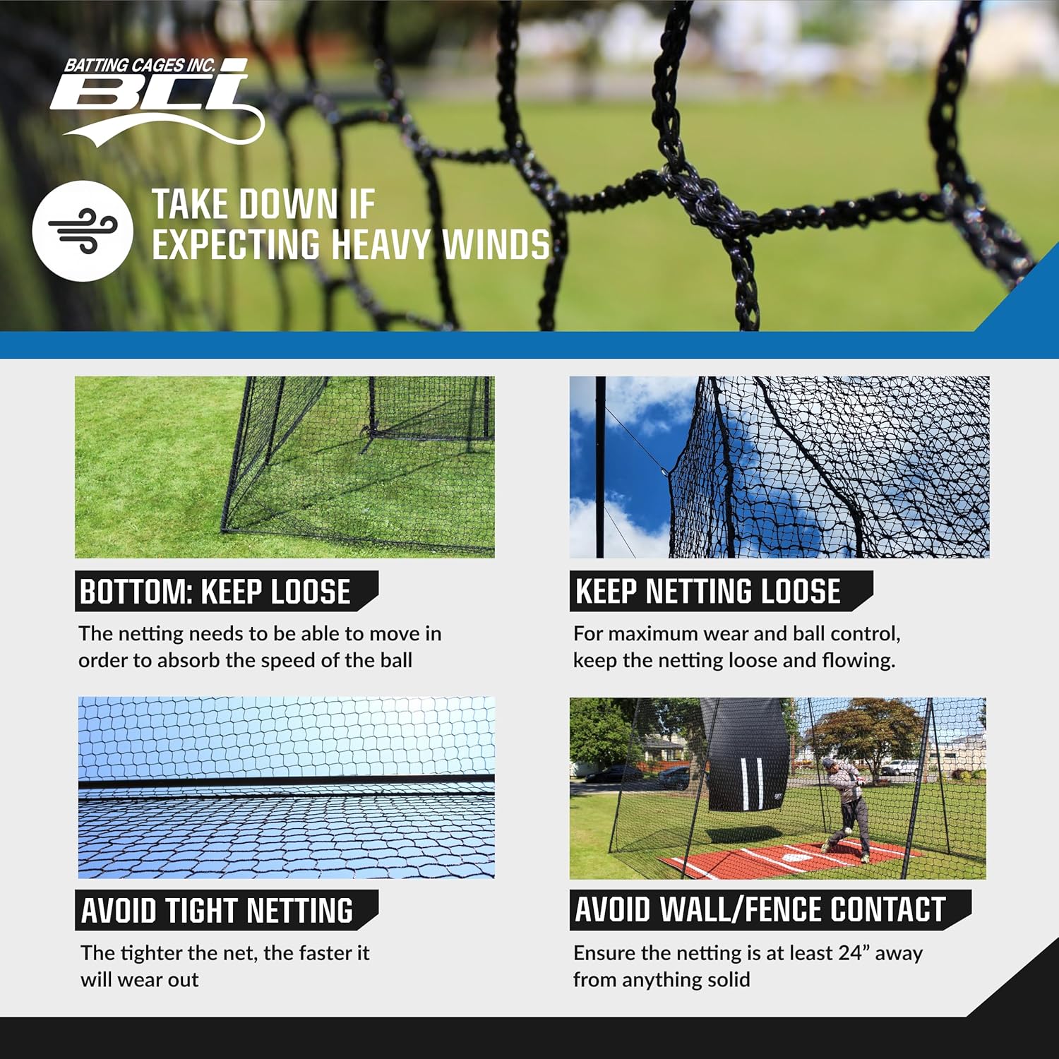 BATTING CAGES INC. BCI Freestanding Trapezoid Batting Cage with Net and Frame, Baseball and Softball Training Equipment