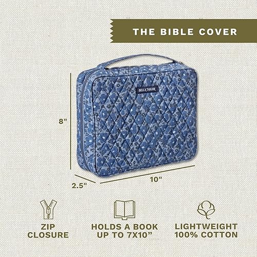 Miniatura 81 de Bella Taylor Funda acolchada para la Biblia para mujer, estuche grande para la Biblia de estudio, parche primitivo
