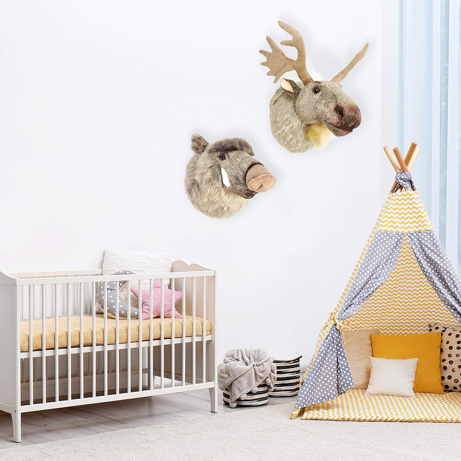 Onе-Dау Sаlе: Uр tо 40% оƒƒ Muscovy The Moose - 24 Inch (with Antlers) Large Stuffed Animal Plush Head Trophy Wall Mount Bust - by Tiger Tale Toys