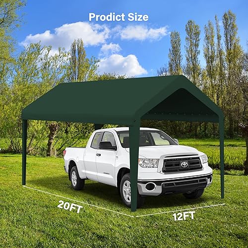 Miniatura 2 de Funda de repuesto para toldo, toldo de repuesto para cochera, lona Oxford 800D impermeable y protegida contra rayos UV con cuerdas elásticas para