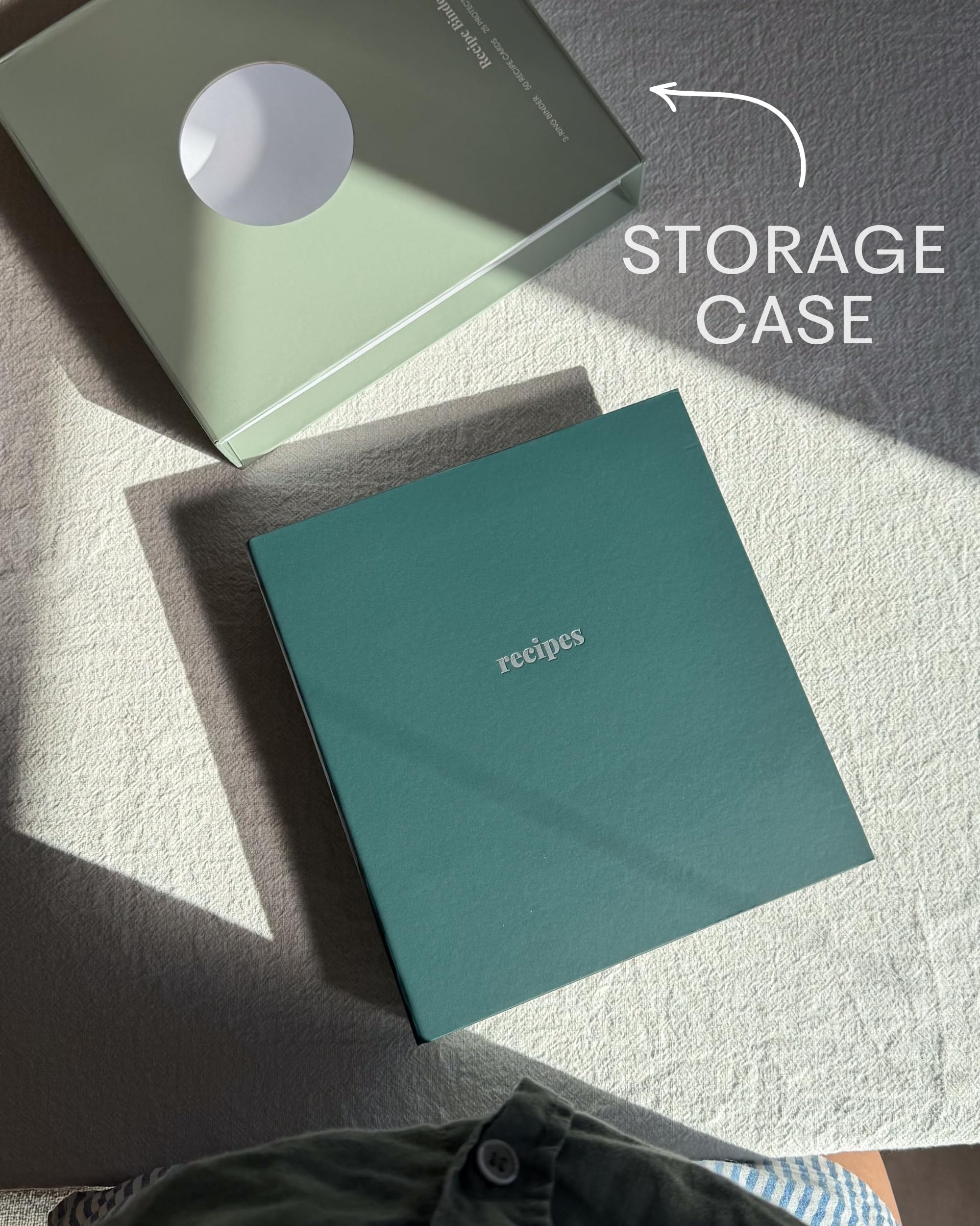 Kunitsa Co. Carpeta de recetas - Organizador de recetas de cocina con fundas protectoras - Soporte de recetas para almacenamiento de cocina