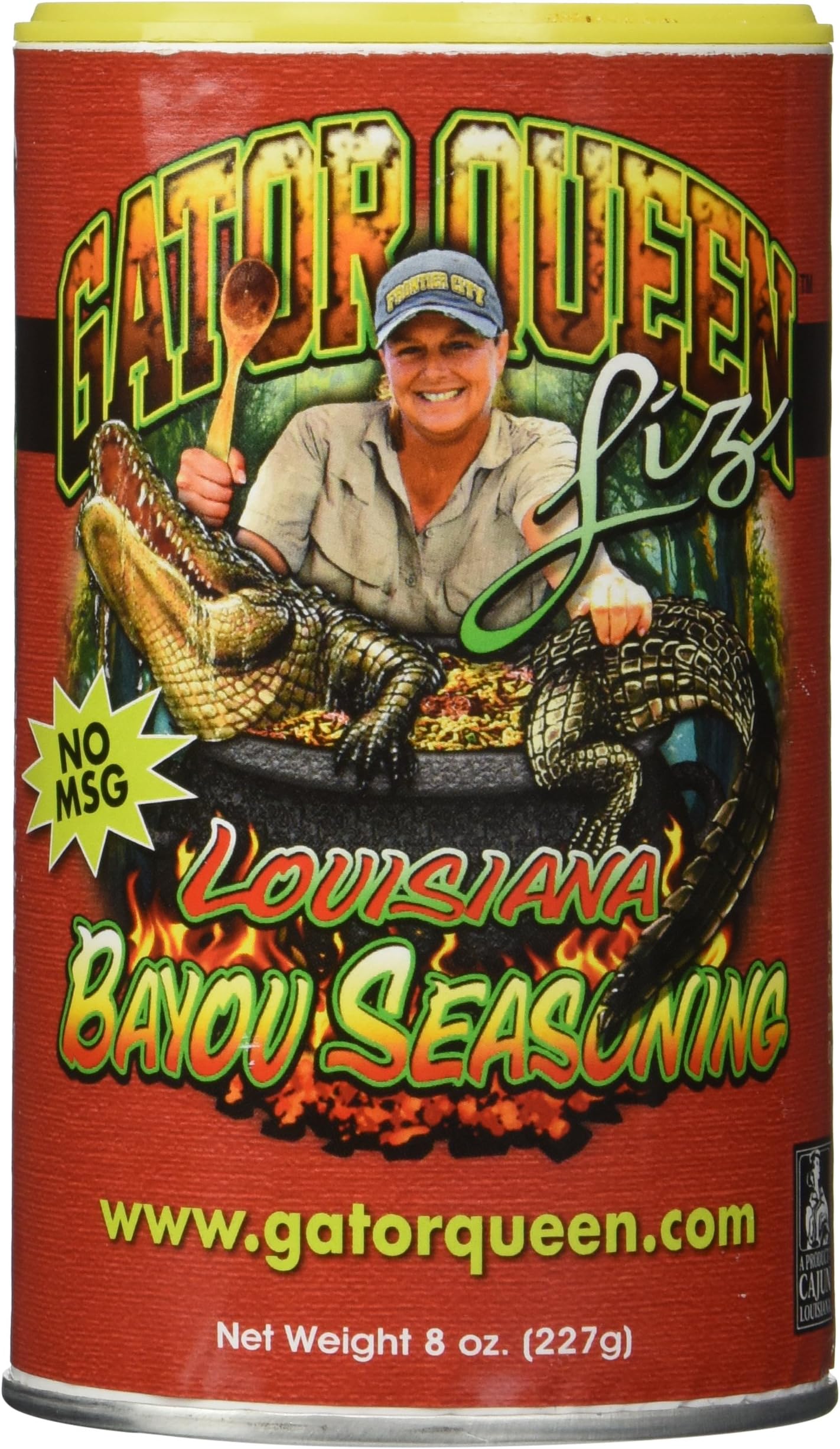 Gator Queen Liz Louisiana Bayou Seasoning Elizabeth Choate from "Swamp People" Perfect for Cajun classics like shrimp, jambalaya, crawfish and gumbo 8oz Can