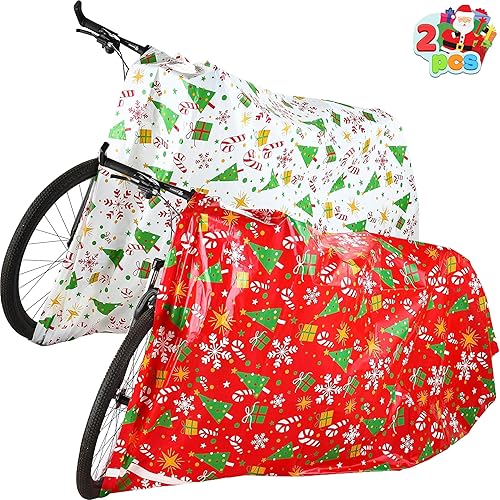JOYIN 2 bolsas de regalo jumbo de 60 x 72 pulgadas con etiquetas de regalo para bolsas de regalo grandes resistentes, regalos de vacaciones,