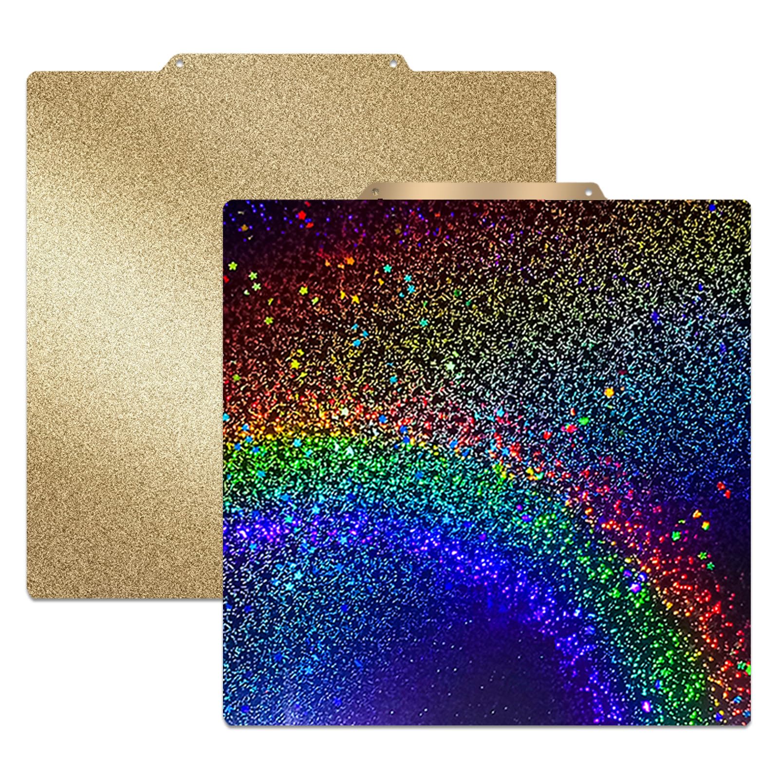 Wefuit PEY PEI Build Plate for Adventurer 5M/Neptune 3 Pro/Neptune 4/Ender 3/3 Pro/Ender 3 V2//Ender 3 S1/Ender 3 Neo 3D Printer, Starry PEY+ Textured PEI Spring Steel Sheet,235x235mm Heated Bed.