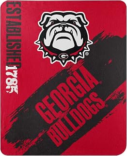 Northwest NCAA Georgia Bulldogs Unisex-Adult Fleece Throw Blanket, 50" x 60", Painted