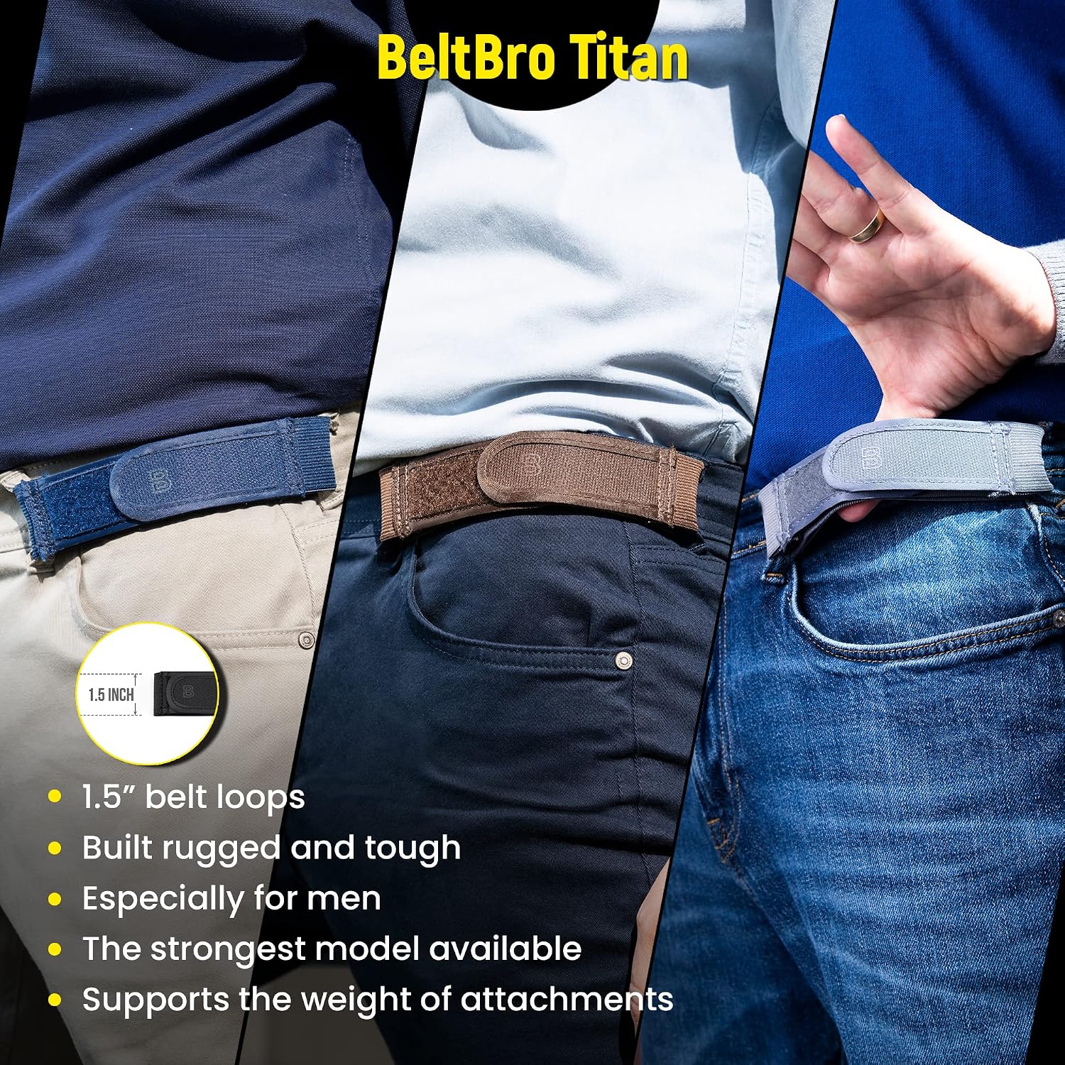 No Buckle Elastic Belt For Men 