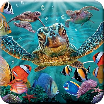 3D LiveLife Cork Coaster - Tiny Bubbles from Deluxebase. Drinks Coaster with Lenticular 3D Animal Image. Non-Slip Protective Table Drink Mat for Home Decor and Decorative Accessories.