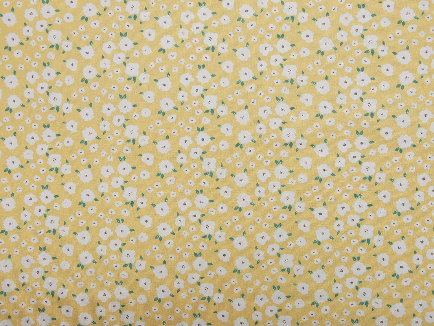 COTTONVILL ZRAN Serenity 20COUNT Cotton Print Quilting Fabric (3yard, 06-Daisy-Yellow)