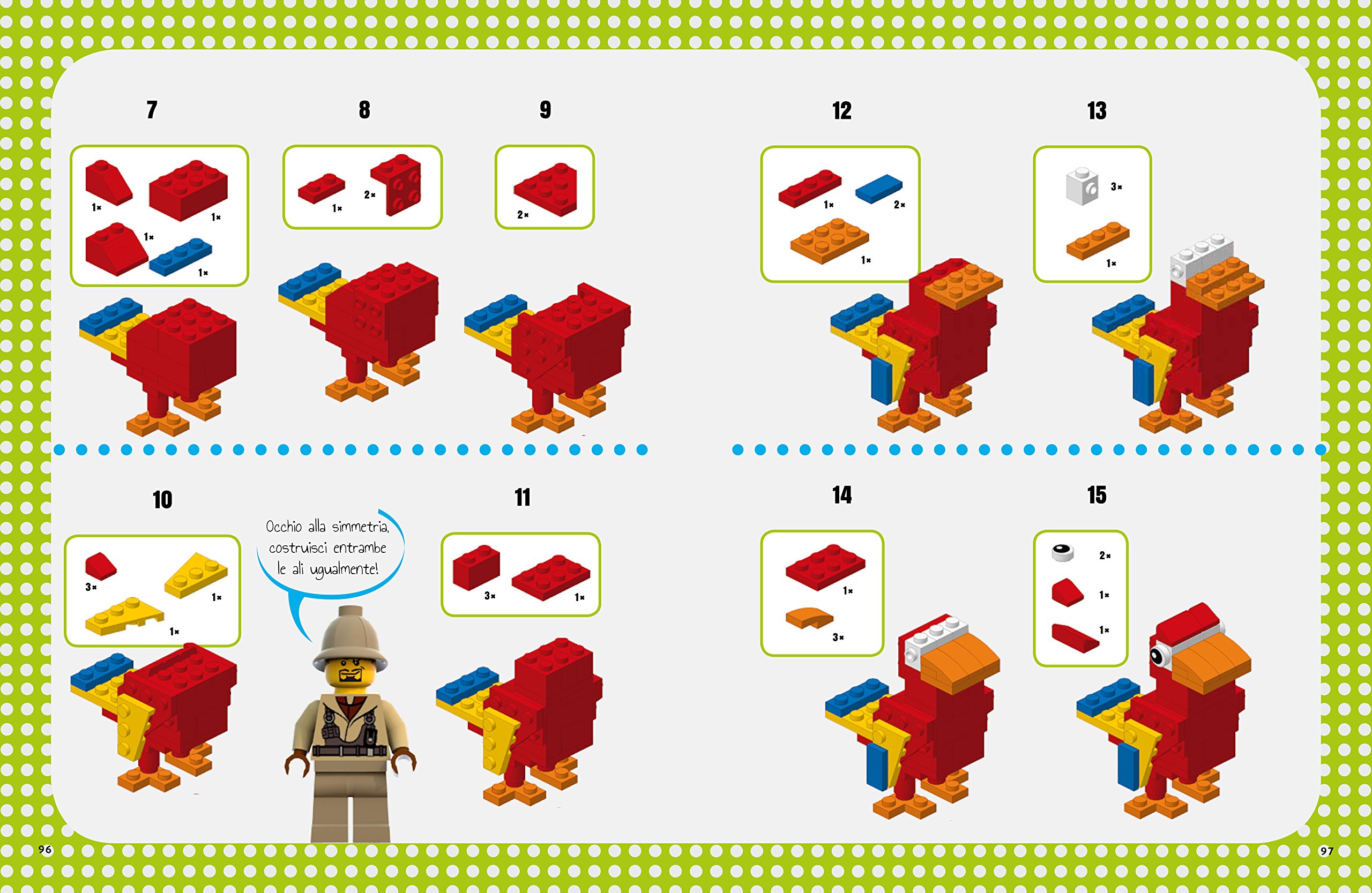 Lo zoo Lego. 50 modelli di animali facili e per bambini. Ediz. a colori