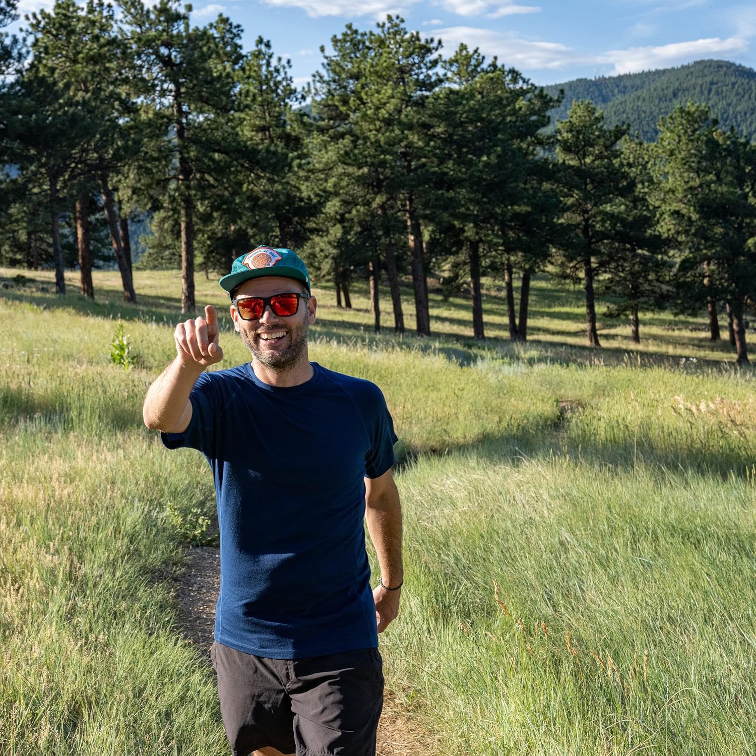 Merino Wool Mens Micro Weight Raglan T-Shirt - Short Sleeve Athletic Shirt - Anti-Odor - Moisture Wicking - Image 2