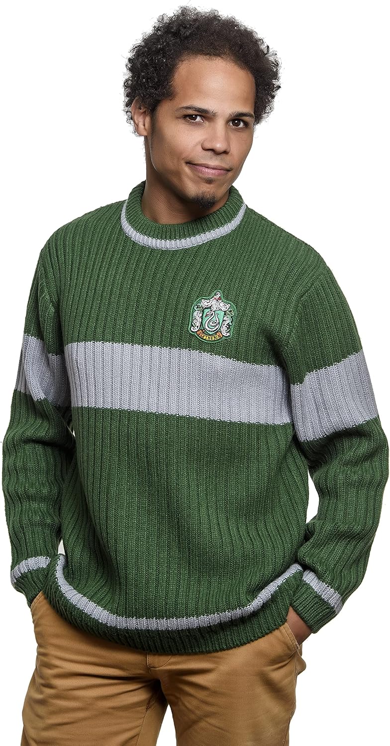 Quidditch Uniform Slytherin Knitted Jumper Slytherin Quidditch