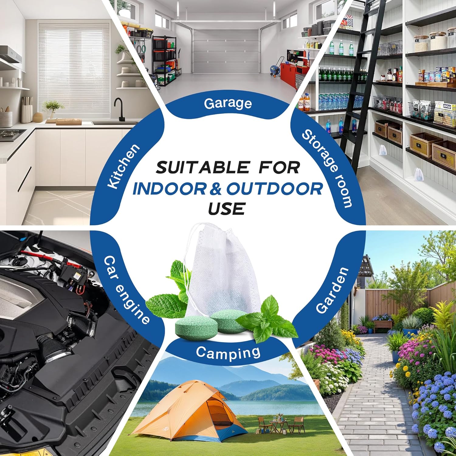 Rodent Mouse Repellent 24 Pack, Peppermint Oil Rat & Mice Repellent, Natural Moth Balls for Rodents Deterrent, Safe for Pets & Humans, Indoor & Outdoor Use, Keep Rodents Away from Garden & Home - Image 8