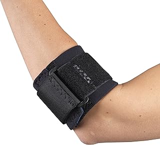 OTC Forearm Band, Compression Strap with Support Pad for Tennis Elbow, Black, Large