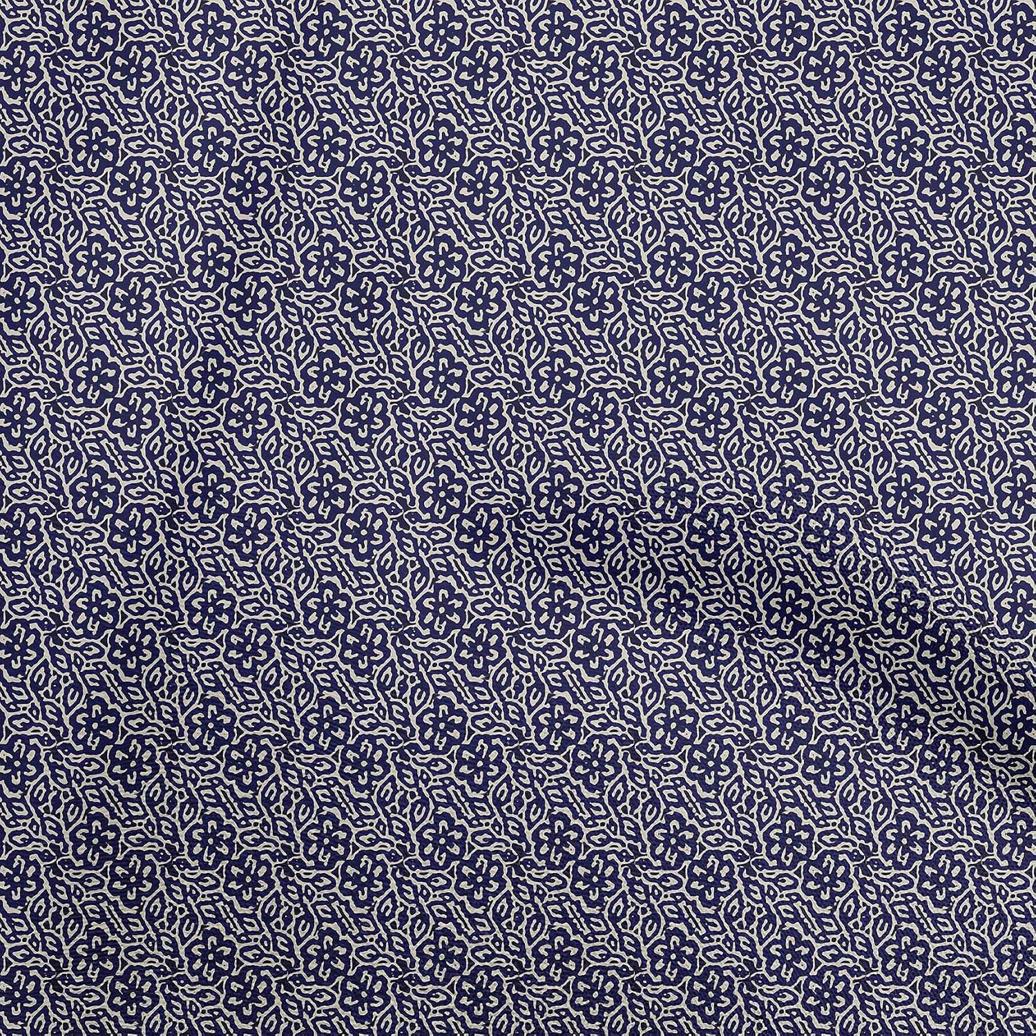 oneOone Cotton Flex Black Fabric Block Craft Projects Decor Fabric Printed by The Yard 40 Inch Wide-QW