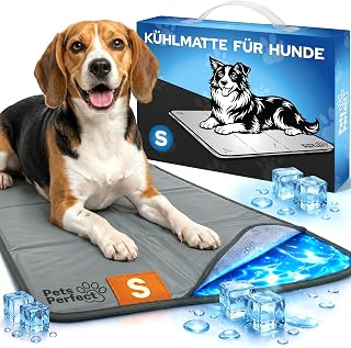 Kühlmatte für Hunde selbstkühlend - Hunde Kühlmatte mit 100% ungiftigem ThermoSchutz Gel - Kühlmatte Hund Selbstkühlend für alle Größen - Faltbare Dog Cooling mat und kühlmatte Katzen
