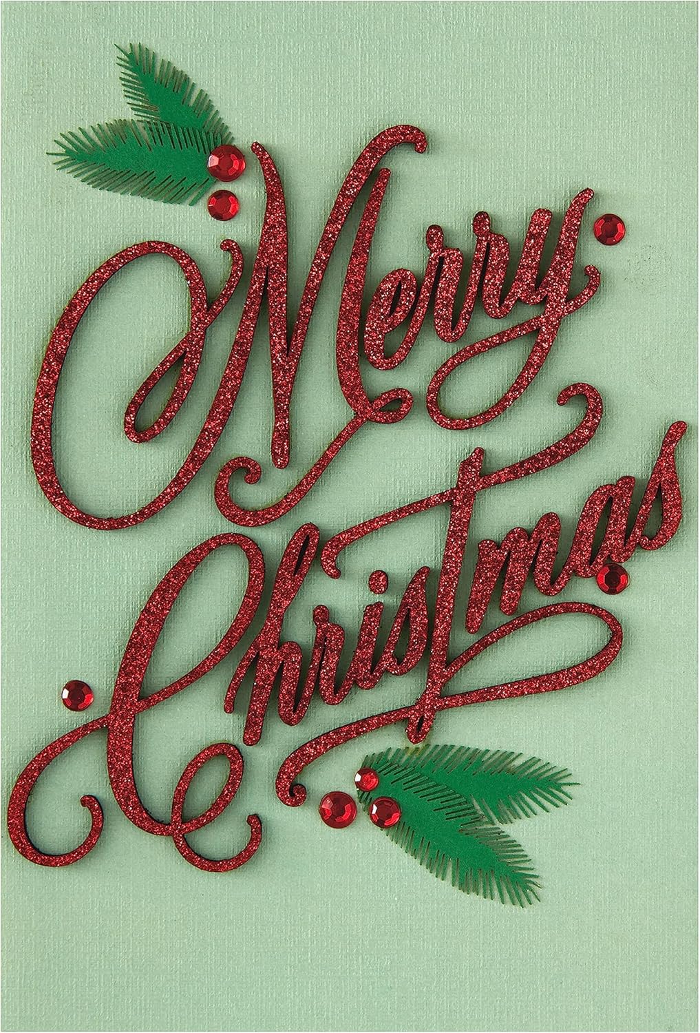 Signature Collection Christmas Card from Hallmark - 3D Effect Lettering Design