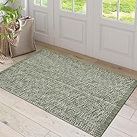 Vista 18 de LEEVAN Alfombra de Pasillo de Cocina Lavable, 2' x 4.3' Alfombras de Baño Bohemias de Algodón Tostado Reversible para Entrada, Alfombra de Pasillo