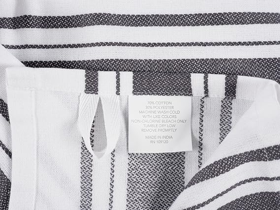 KAF Home Set of 10 GRS Certified Terra Kitchen Towels