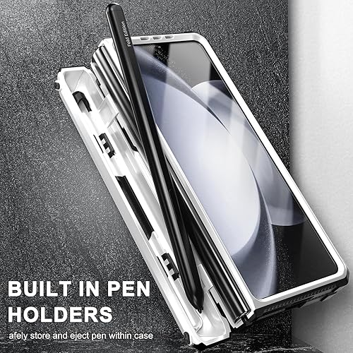 Miniatura 5 de Funda resistente para Samsung-Galaxy-Z-Fold-5 5G con soporte integrado soporte para bolígrafo S protector de pantalla protección de bisagra, funda