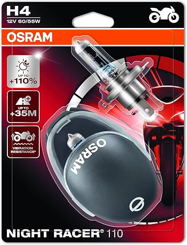 Osram H4 64193NR1 P43t Night Racer Halogen Headlight Bulb