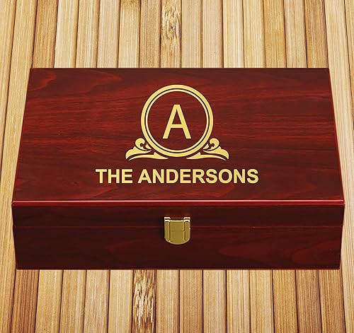 Miniatura 2 de Juego de regalo de dominó personalizado, caja de dominó grabada con monograma personalizado, juego de dominó doble de 12 con 91 dominó