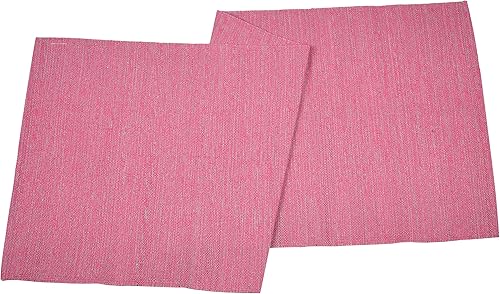 LFH Home - Tapete de yoga de algodón hecho a mano para ejercicio, entrenamiento, fitness, perfecto y de alta calidad, ecológico, tejido de algodón