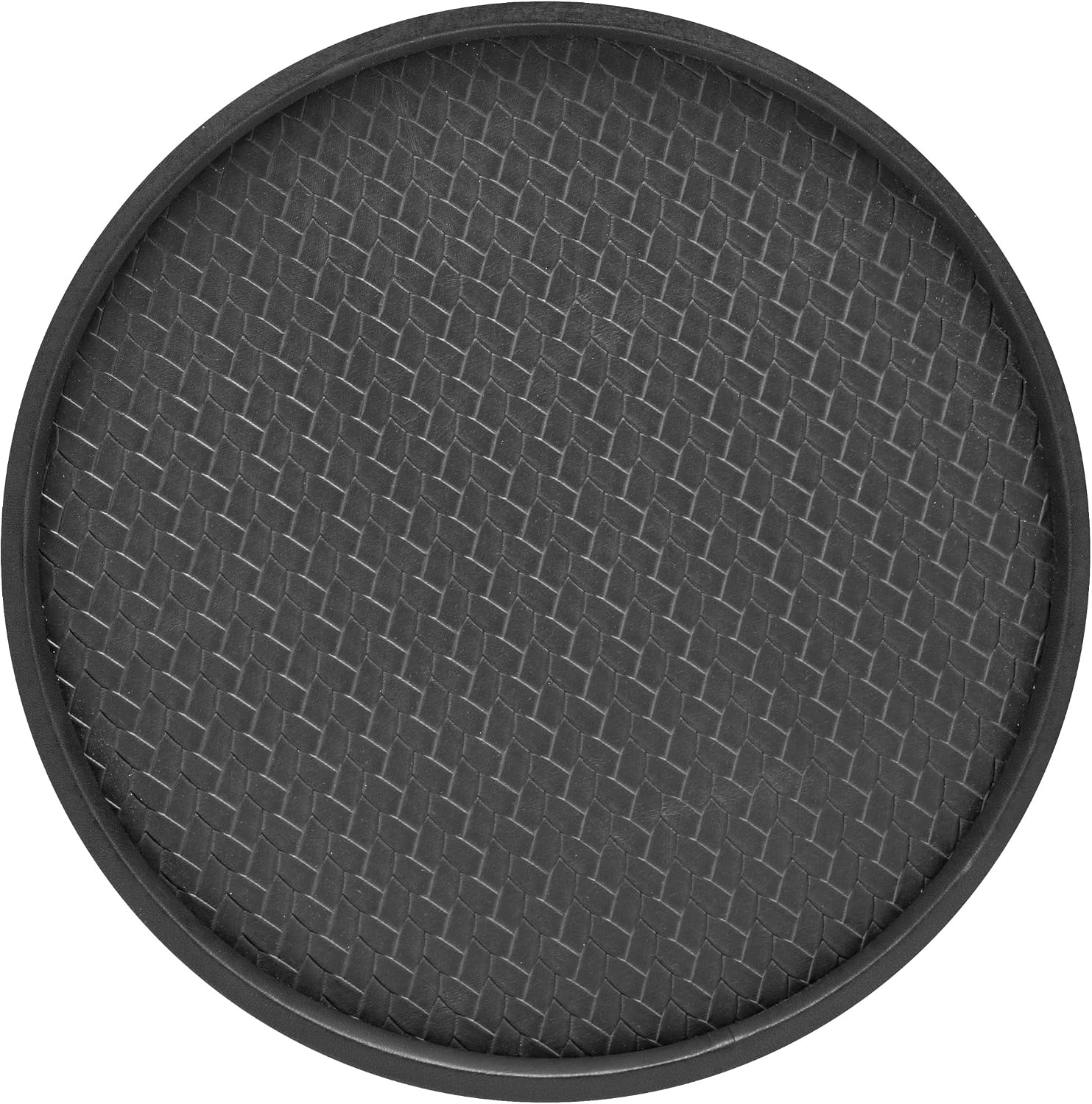Kraftware Grant Signature Home San Remo Eclipse Oval Waste Basket, 14", Black