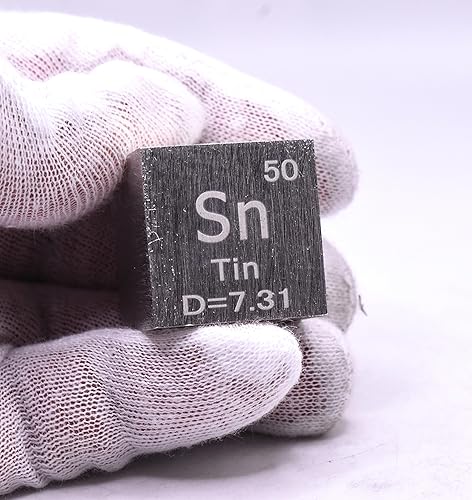 Miniatura 256 de Cubo de metal cobalto de 0.39 pulgadas (0.394 in) hasta un 99.9% puro elemento de tabla periódica de densidad grabada, colección de bloques