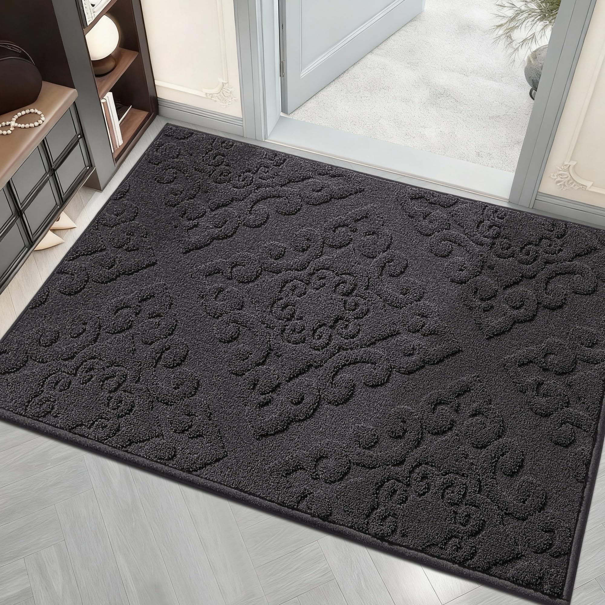 Tapis entree interieur 80x120 paillasson intérieur lavable