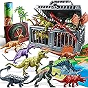 JOYIN Dinosaur Toys with Activity Play Mat & Storage Cage, 19 PCS Realistic Dinosaur Figures & Trees for Toddlers Kids Ages 3-5, Ideal for Boys and Girls Gift