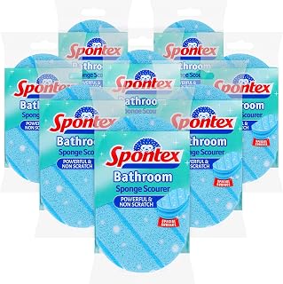 Spontex Bathroom non-scratch sponge scourers (Pack of 8)