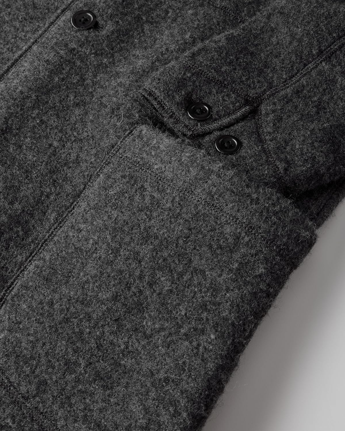 Huckberry Flint and Tinder The Boiled Wool Chore Blazer, Mens Casual Sport Coat, Jacket - Image 4