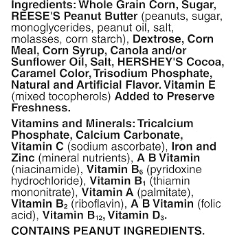 Reese's Puffs Breakfast Cereal, Chocolate Peanut Butter with Whole Grain, 20.7oz