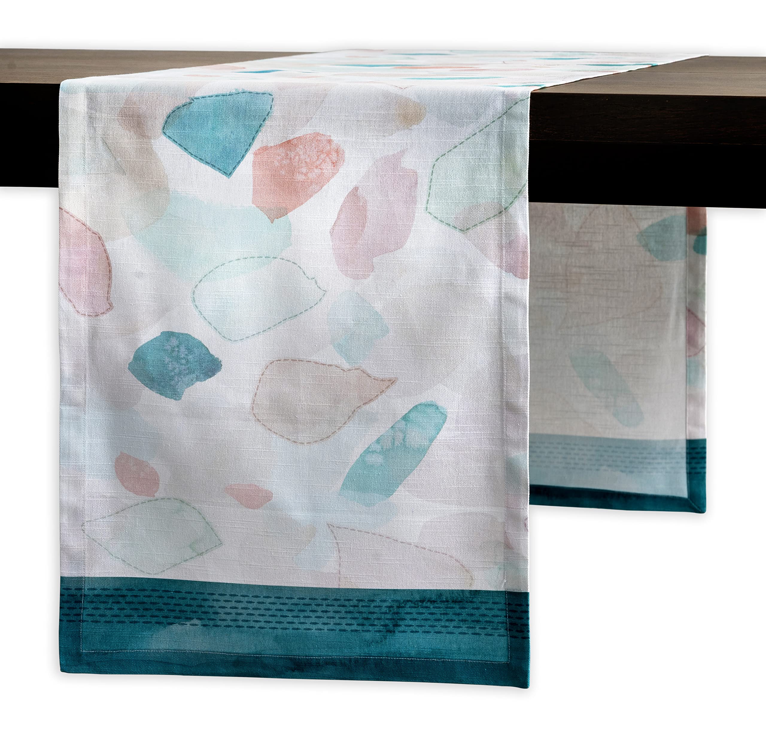 Maison D' Hermine 060 - Summer Picnic Table Runner 100% Cotton Single Layer Table Runners 230 Cm Long For Home Kitchen Dining Party Wedding Bridal Shower Spring Summer (Summer Picnic, 37 Cm X 230 Cm)