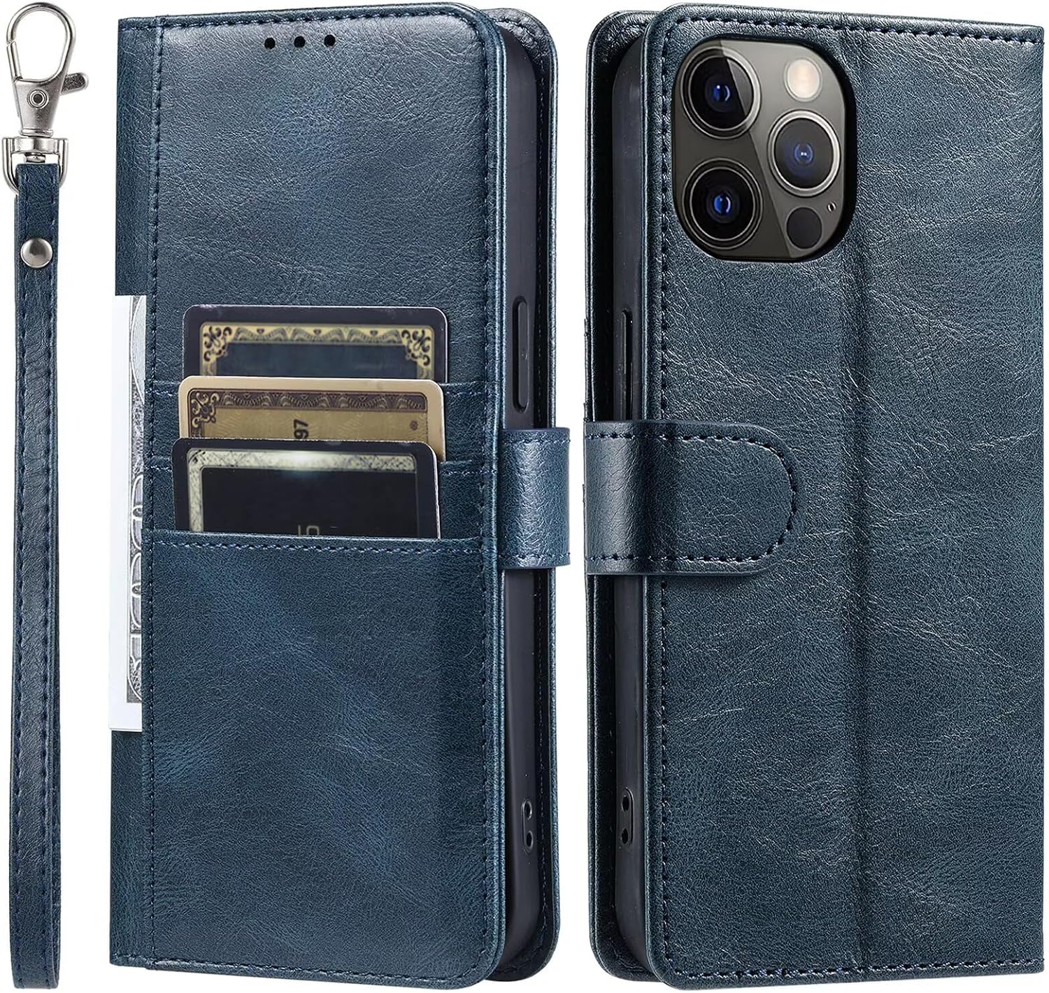 GoodcAcy Custodia Per Xiaomi 15T Pro – Pelle PU Opaca + TPU, Con Cordino Regolabile Da Collo E Protezione Antiurto, Nera