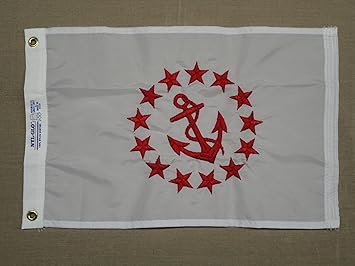 Annin Flagmakers Rear Commodore Flag 12X18