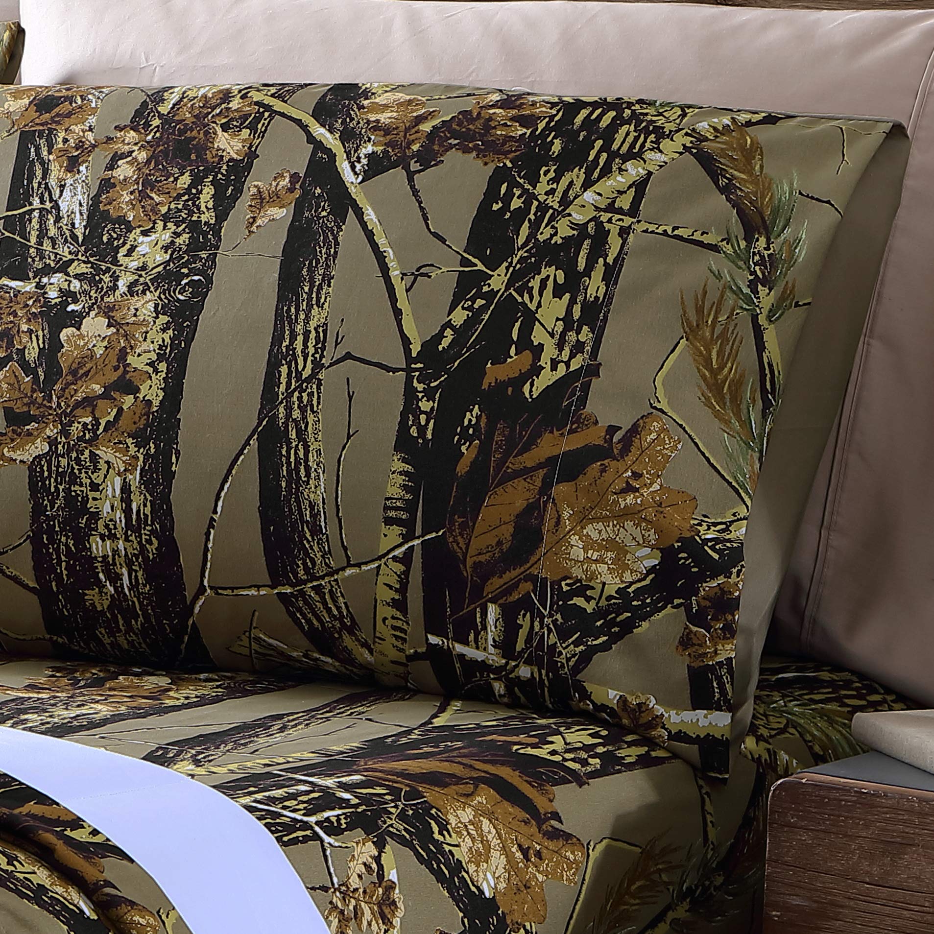 Chezmoi Collection Salem - Set Biancheria Da Letto 3 Pezzi Motivo Foresta - Piumino 218x223 Cm, Federe 51x66 Cm, Morbida Microfibra Rosa
