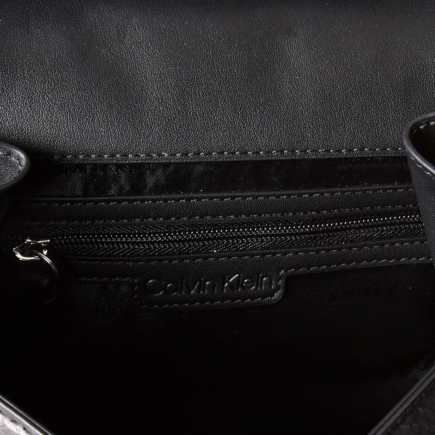 Calvin Klein womens Becky Top Handle Mini Bag Crossbody | 2 in 1, Vegan Leather, 2 Pockets - Image 9