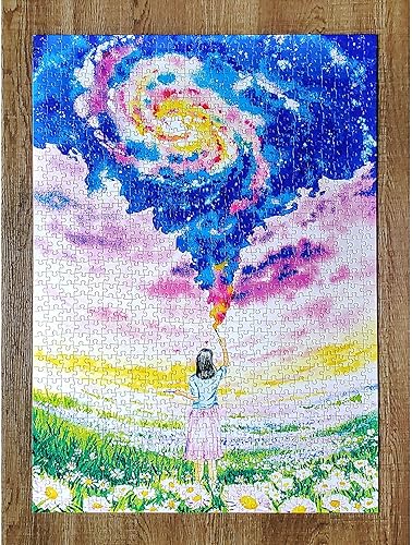 Miniatura 8 de Rompecabezas de 1000 piezas, rompecabezas de Cómo pintar un universo de acuarela, escena surrealista para llevarte, rompecabezas de 28 x 20 pulgadas
