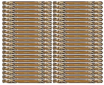 Cobalt Drill Bit Double End 50Pcs 9/64 in. M35 Stubby Twist Drill Steel Metal Iron