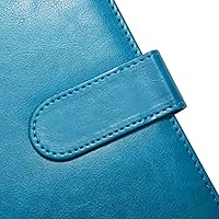 Vista 5 de Portapapeles para carpeta de currículum, tamaño carta A4, bloc legal, bloc de cartera, organizador de documentos para entrevistas y negocios Turquesa