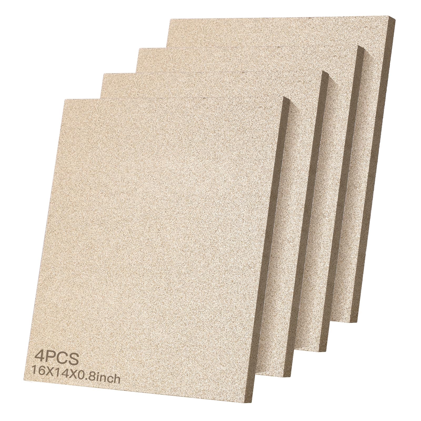 View 1 of ***DAMAGED - SEE NOTES/PICTURES***CongGongGo Vermiculite Baffle Board - 16" x 14" x 0.8" (4 Pcs)